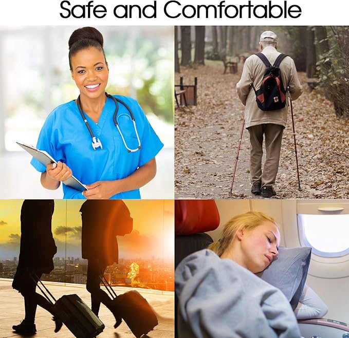 Cotton Compression Socks for Women & Men. 15-20 mmHg Support Knee-High Berry Stripes S/M