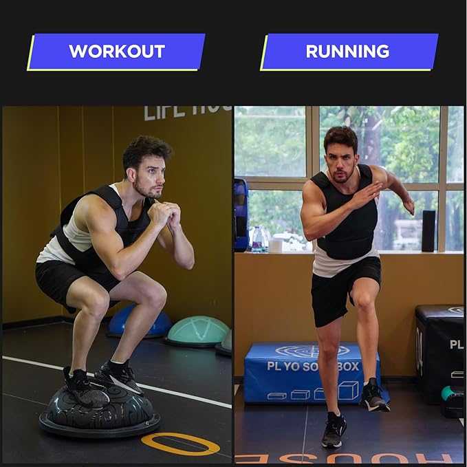 Adjustable Weighted Vest Men 13-22lbs Body Weight Vests Fast Adjust Weight Vest for Women Workouts Equipment for Strength Training Running (Adjustable 13~22LB)