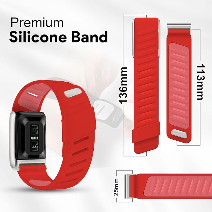 Silicone Sport Replacement Band Compatible with WHOOP 5.0, One, Peak, and Life Fitness Tracker – Breathable, Durable & Comfortable | Not for Whoop Gen 4