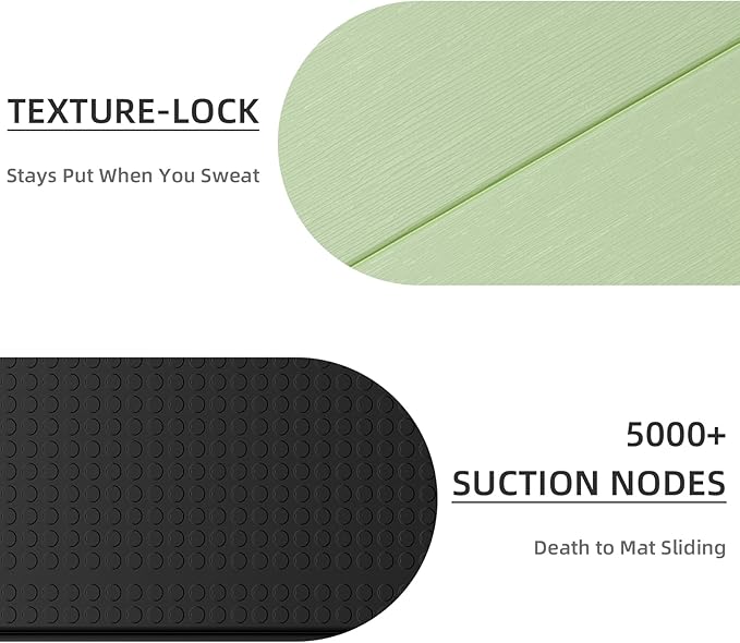 Foldable Yoga Mat, Extra Thick 0.32 inch, SGS Certifed, Non Slip, 71 x 24 inches, Foldable for Travel, Pilates, Camping, Environmental Sports Mat, Odorless TPE Material