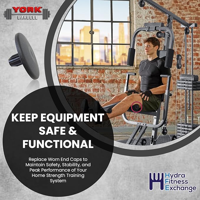 Icon Health & Fitness, Inc. Round Pad End Cap 280313 Works W Gold's Gym Weider Strength System