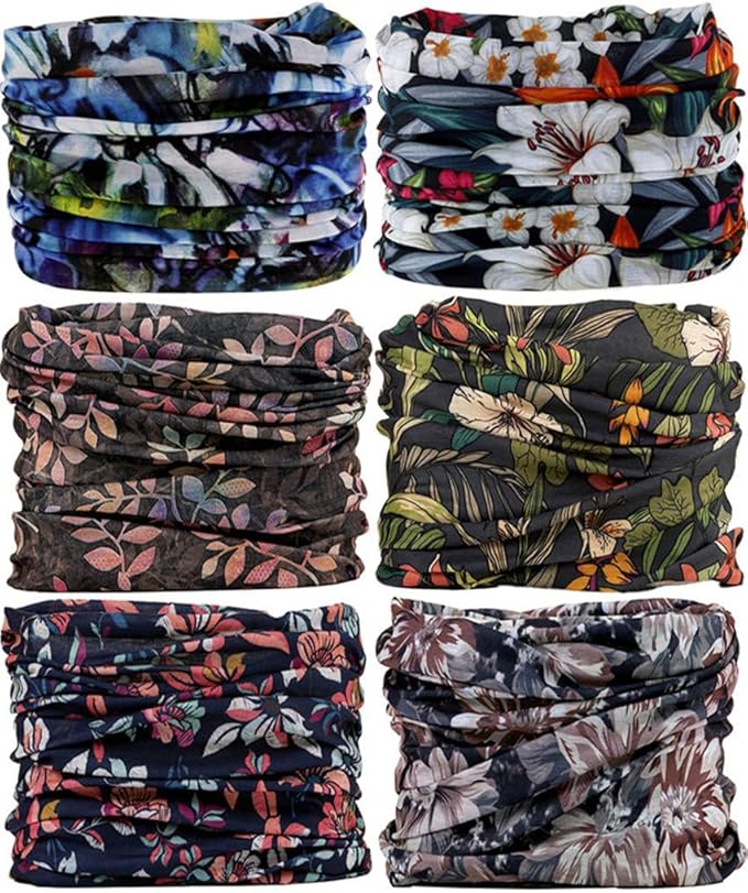 Headband Neck Gaiter Head Wrap Headwear Face Mask Magic Scarf Bandana for Men and Women