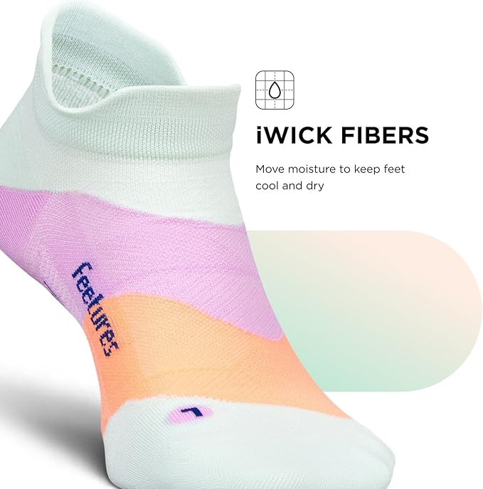 Feetures Elite Ultra Light Cushion Ankle Socks - Sport Sock with Targeted Compression