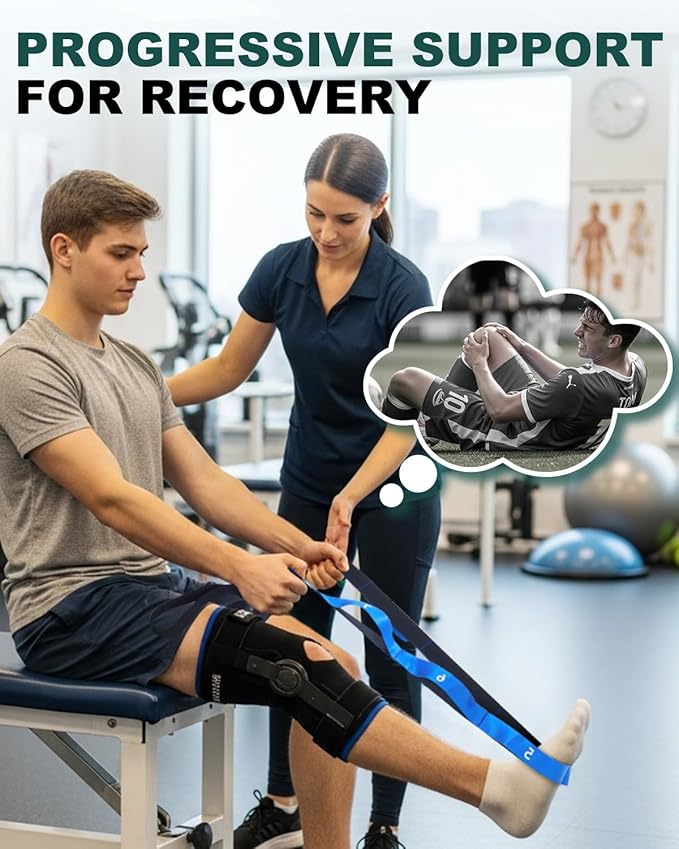 Trideer Stretch Straps with Loops, Non-Elastic Yoga Straps for Stretching, Durable Nylon Stretch Bands for Exercise Physical Therapy Flexibility, Yoga,Hamstring Leg Stretcher with Guidance