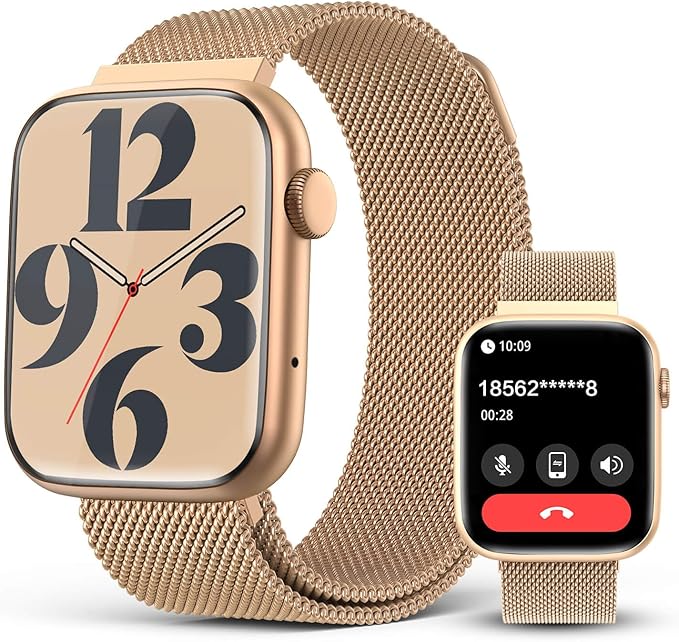 Smart Watches for Women Blood Pressure, 1.9" HD Full Touch Screen, Fitness Tracker with Heart Rate Blood Oxygen Sleep Monitor, IP67 Waterproof Smartwatch, 123 Sports Fitness Tracker for Android iOS