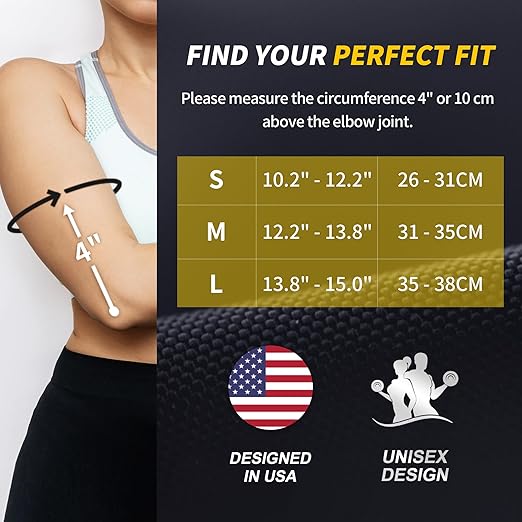 CAMBIVO 2 Pack Elbow Brace for Women and Men, Elbow Compression Sleeve for Tendonitis, Golf Elbow, Tennis Elbow, Arthritis, Bursitis, Weightlifting, and Basketball