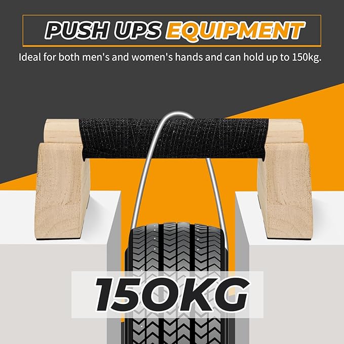 Parallettes Push Up Bars wooden, Push Up Bars for Handstand Training, Mini Handle Pumps for Men