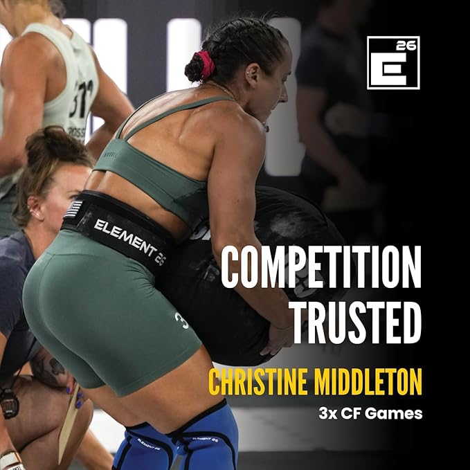 Element 26 Self-Locking Weight Lifting Belt - Premium Weightlifting Belt for Serious Functional Fitness and Olympic Lifting Athletes - Lifting Support for Men and Women - Deadlift Training Belt