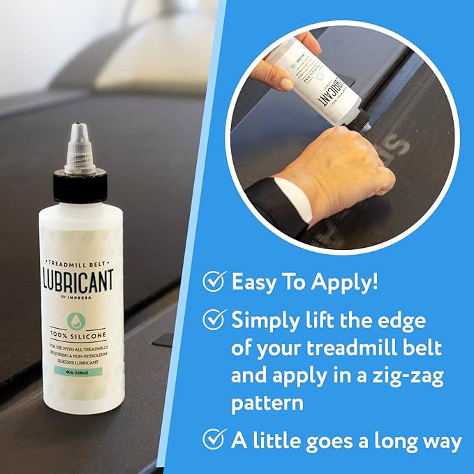 Silicone Treadmill Belt Lubricant/Lube - Easy to Apply Lubrication - Made in The USA - Treadmill Lubricant for Belt - 2 Pack