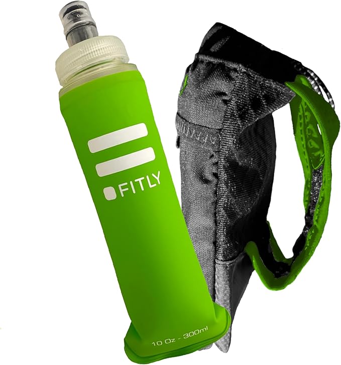 Soft Flask - Shrink As You Drink Soft Water Bottle for Hydration Pack - Folding Water Bottle Ideal for Running, Hiking, Cycling, Climbing & Rigorous Activity