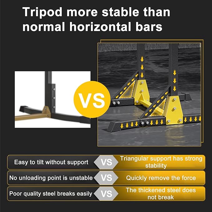 Pull Up Bar Stand,Freestanding Pull-up Bar，Free Standing Pull Up Bar for Home Gym, Pull Up Stand Station 400LBS with 11 Gears Adjustment