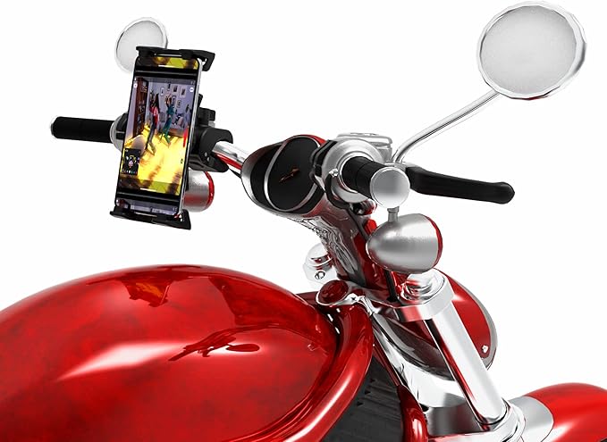 Exercise Bike Tablet Holder,Treadmill Exercise Gym Tablet Mount - Adjustable Indoor Handlebar Bracket for iPad Pro 9.7, 10.5, 12.9, Air Mini 2 3 4 5 6, iPhone, Samsung Tab, 4.7-13" Tablets stand