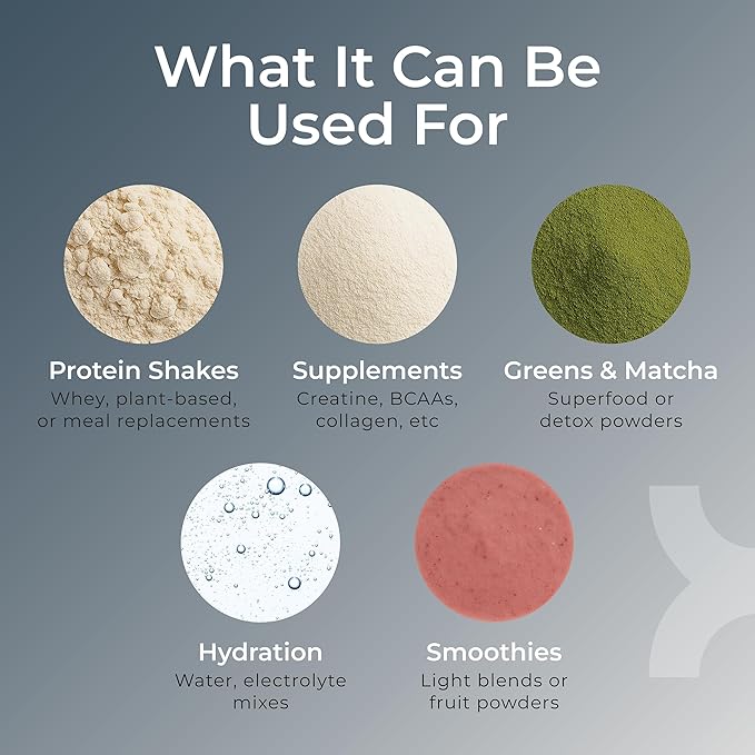 32oz Stainless Steel Protein Shaker Bottle – Leak-Proof Metal Shaker Cup with Snap-Fit Agitator for Smooth, Clump-Free Shakes – BPA-Free, Odor Resistant, Easy to Clean