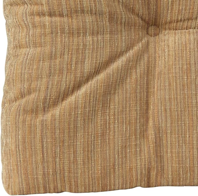 Klear Vu The Gripper Omega Non-Slip Tufted Bench Cushion for Indoor Furniture, Assembled in USA, Entryway Storage, Bay Window, Corner Nook or Piano Seat, 27 Inches, Chenille Natural