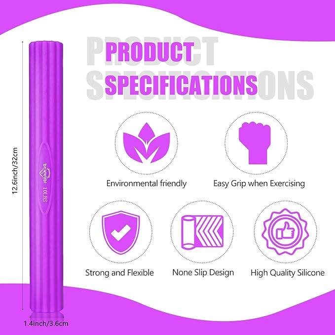 Flex Therapy Bar,Twist Bar for Physical Therapy & Resistance Bar for Golfers Elbow,Tendinitis,Wrist,Forearms Pain, Improve Grip Strength and Relieve Pain