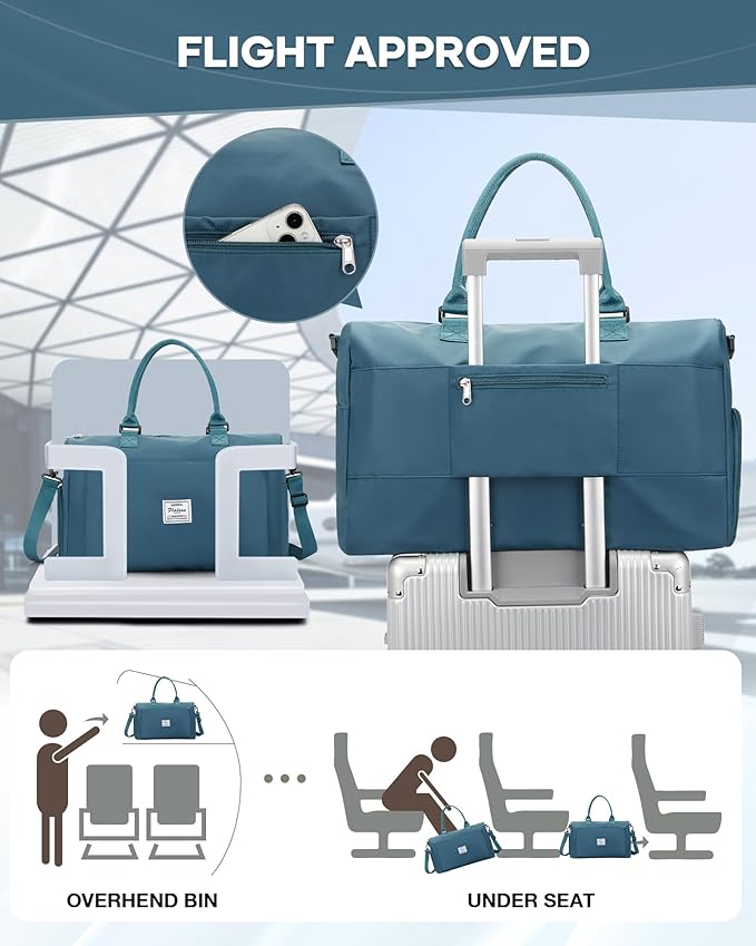 Gym Bag Womens,Travel Duffel Carry on Bag Sport Tote Bag Weekend Overnight Bag