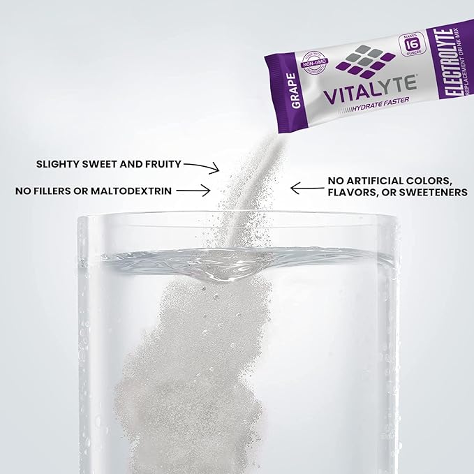 Vitalyte Electrolytes Packets Isotonic Sports Drink | Electrolytes Powder Packets Sports Nutrition Electrolyte Replacement Drinks Dehydration Relief Packets