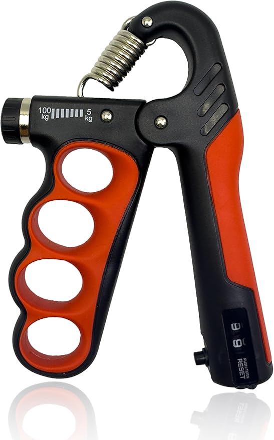 Grip Strength Trainer, Hand Grip Strengthener, Forearm Strengthener, Adjustable Resistance 11 Lbs - 220 Lbs, Ergonomic Design