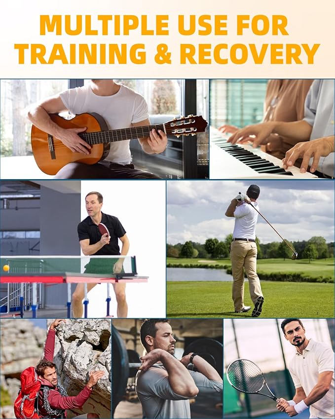 Flex Therapy Bar,Tennis Elbow Therapy Bar, Flexbar for Physical Therapy & Resistance Bar for Golfers Elbow,Tendinitis,Wrist,Forearms Pain, Improve Grip Strength and Relieve Pain