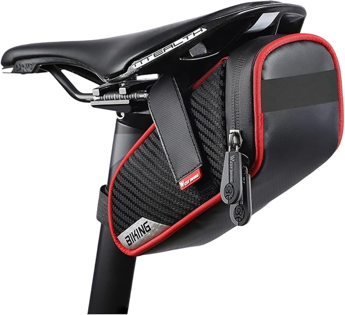 Bike Seat Bag, Bicycle Saddle Bag,Under Seat Bag,Bicycle Strap-On Saddle Bag,Cycling Bag, water proof Bike Bag for all our essentials, bike bags for Mountain Road Bikes