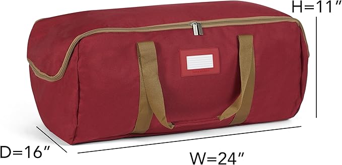 Covermates Keepsakes - Storage Duffel Bag - Heavy Duty Polyester - Reinforced Handles - Closet Storage, Red