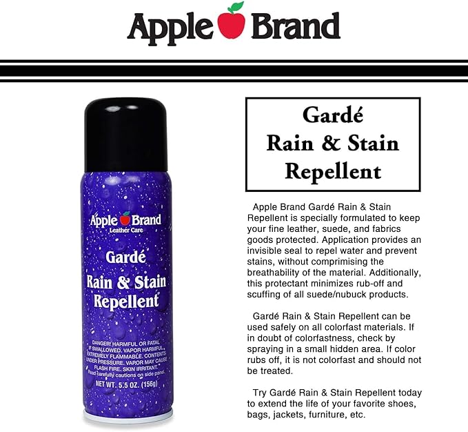 Garde Rain & Stain Water Repellent - Protector Spray For Handbags, Purses, Shoes, Boots, Accessories, Furniture - Won't Alter Color - Great For Vachetta