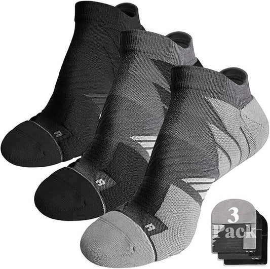 Hylaea No Show Running Athletic Anti-Blister Wicking Coolmax Socks, Seamless Anti-odor