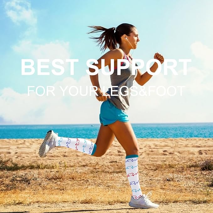 bropite Compression Socks for Women & Men Circulation-Support Knee High Socks 20-30 mmhg-Best for Running,Medical,Nurse,Travel