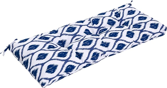 Outdoor Bench Cushion Waterproof, Tufted Bench Seat Cushion 40 x 15 Inch, Patio Wicker Indoor Seat Pads for Outside Garden Patio Balcony