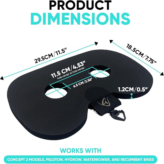 Godfrey Original Rowing Boat Seat Pad for Men & Women - Anti-Slip Rower Pad for in-Boat, Concept2, Water Rowers & Rowing Machines