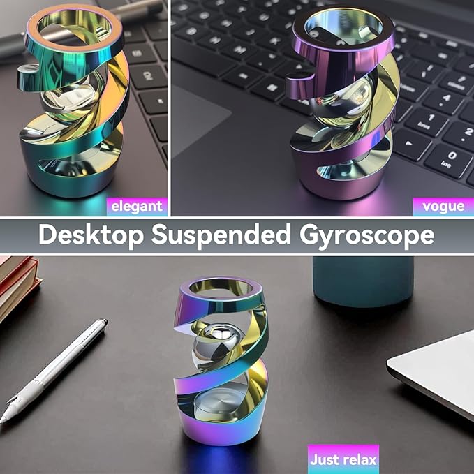 Metal Fidget Toy, Fidget Spinners, Adult Fidget Toys, Fidgets for Anxiety and Stress, Desk Adult Fidgeting Stress Relief Gift (Colorful)