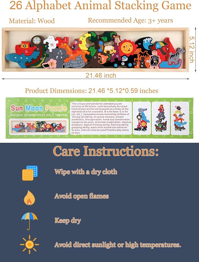 Hot Shot Tools Jumbo Traffic Parade A-Z Puzzle: Educational Wooden Alphabet Playset 3-12 Perfect Family Games for Kids Adults Party Friends Team Travel Birthday