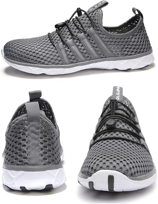 DLGJPA Men's Lightweight Quick Drying Aqua Water Shoes Athletic Sport Walking Shoes