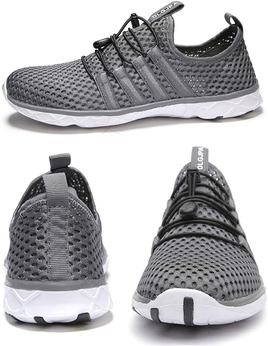 DLGJPA Men's Lightweight Quick Drying Aqua Water Shoes Athletic Sport Walking Shoes