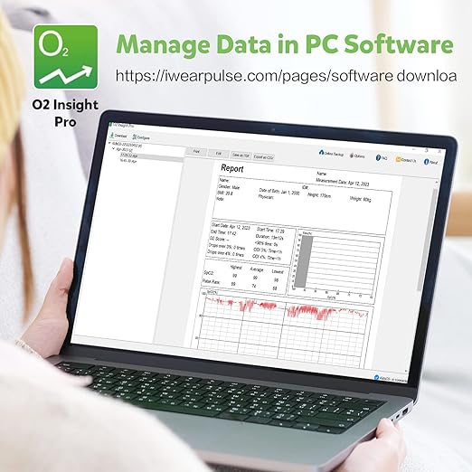 Children Pulse Oximeter KidsO2 Ring, Continuous Kids O2 Sat Monitor Finger for Oxygen with Audible Reminder, Rechargeable Pulse Ox Tracking Child's Blood Oxygen Saturation & Pulse Rate for 3~10 Years Old Kids, with App & PC Chart Report