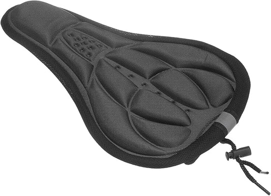 HARFINGTON Bike Seat Cover Bicycle Saddle Cushion with Drawstring Large Comfortable Gel Padded Oversized Paddle for Men Women