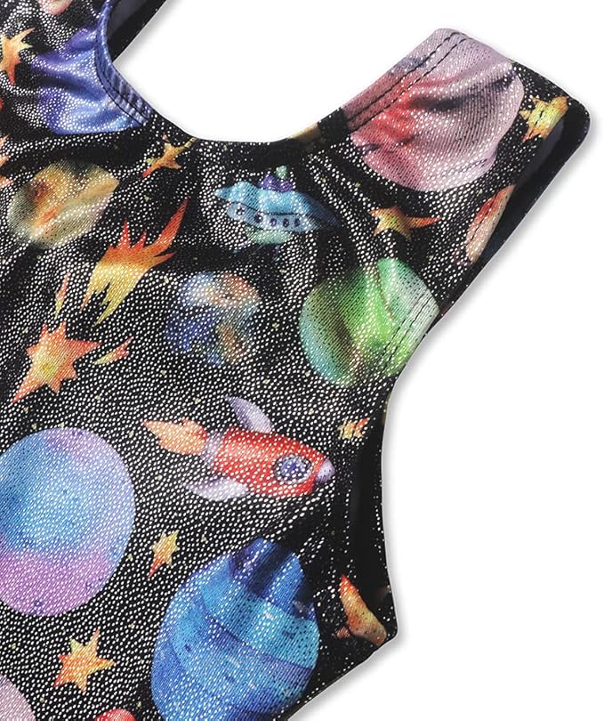 EQSJIU Leotards for Girls Gymnastics Sleeveless Sparkly Toddler Tumbling Outfits Dance Clothes Biketards for Kids 1-10 Years