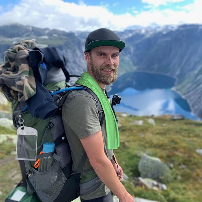 Custom 1-200 Pack Cooling Towel 40"x12", Design Your Team Logo Photo Ice Towel Personalized Soft Breathable Sport Towel Customized Workout Sweat Towel for Yoga Gym Activities (Light Green)