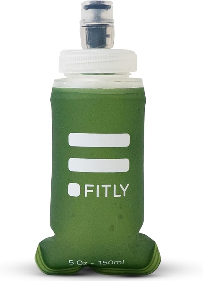 Soft Flask - Shrink As You Drink Soft Water Bottle for Hydration Pack - Folding Water Bottle Ideal for Running, Hiking, Cycling, Climbing & Rigorous Activity