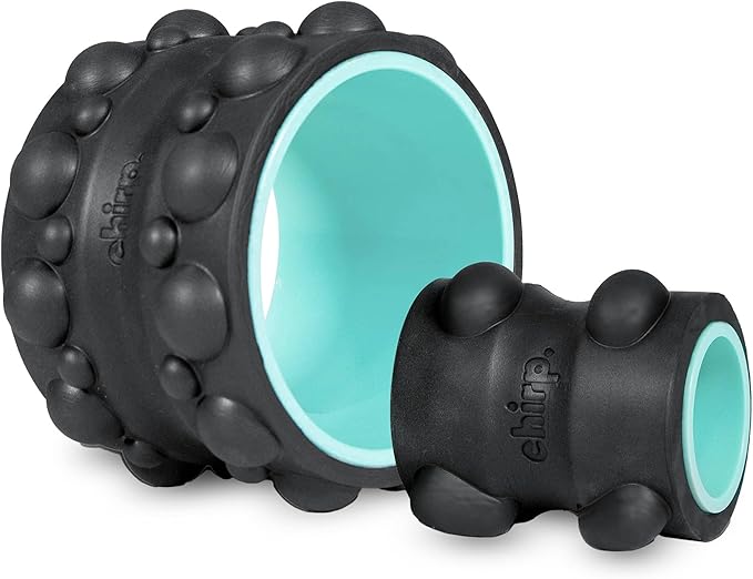 Chirp Wheel XR Ultimate Relief Bundle - Acupressure for Back and Neck, Stress Melting Spine Comfort, Targeted Trigger Point Release - Mint, 6" & 4"