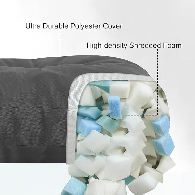 Outdoor Bench Cushion Waterproof, Tufted Bench Seat Cushion 40 x 15 Inch, Patio Wicker Indoor Seat Pads for Outside Garden Patio Balcony