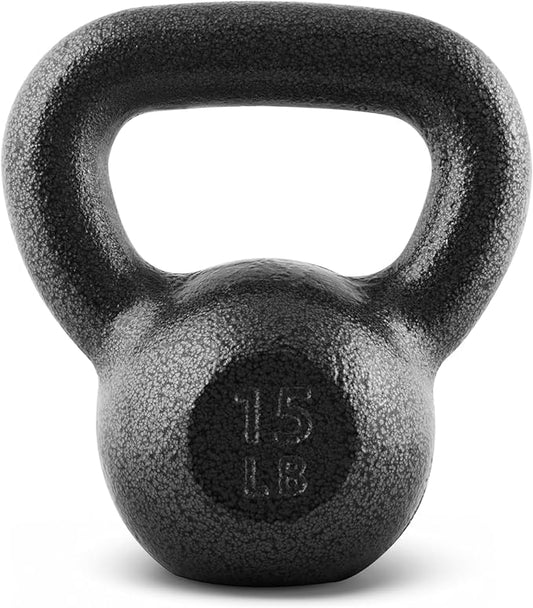 CAP Barbell Black Cast Iron Kettlebell Single or Set | 10-80 Lbs