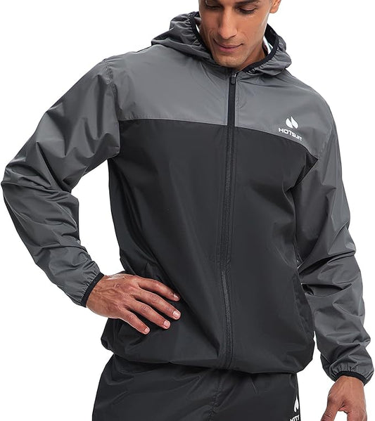 HOTSUIT Sauna Suit for Men Weight Loss Sweat Suits Gym Workout Exercise Sauna Jacket Pant Full Body