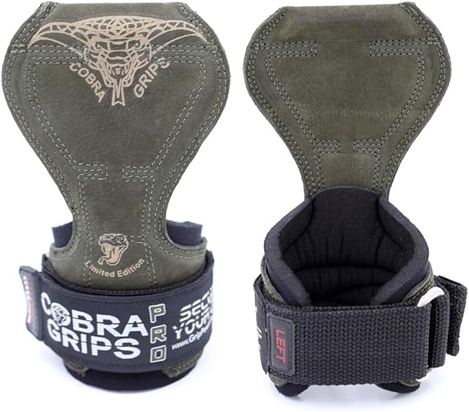 Cobra Grips PRO Weight Lifting Gloves Heavy Duty Straps Alternative Power Lifting Hooks for Deadlifts Adjustable Neoprene Padded Wrist Support Bodybuilding