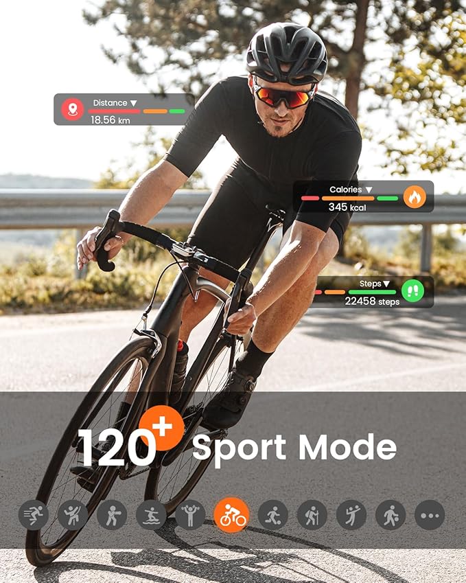 Smart Watches for Women Reloj Mujer: Smartwatch with 30Day Battery Life SpO2 Sleep Heart Rate Monitor, Bluetooth Calls, 120 Sport Modes IP68 Waterproof Fitness Tracker watch for Android iPhone 2Bands