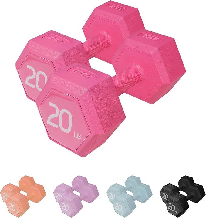 Dumbbell Sets - 5/10/15/20/25/36 lb Dumbbells Pair Hand Weights Set of 2 - Easy Grip - Arm Weights for Men and Women, Home Gym Exercise Equipment for Workouts Fitness Strength Training