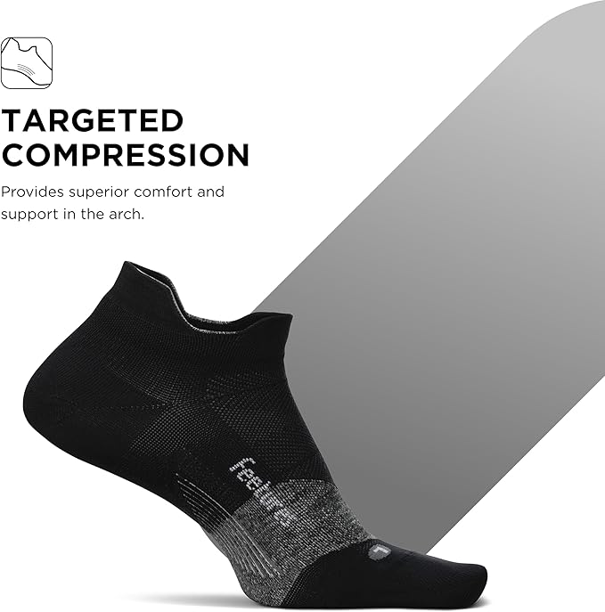 Feetures Elite Ultra Light Cushion Ankle Socks - Sport Sock with Targeted Compression
