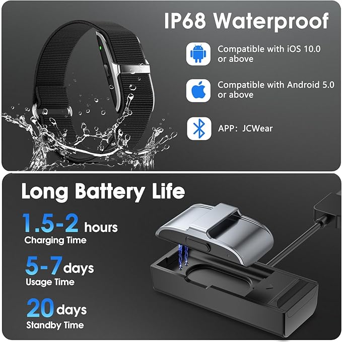 Smart Health Wristband, Wearable Activity & Fitness Tracker 24/7 Heart Rate Blood Oxygen Blood Pressure Temp Monitor Sleep Calorie Tracker 50+ Sport Modes Waterproof Health Tracker for Women Men