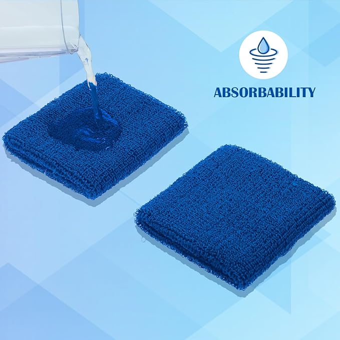 24 Pieces 80s Neon Sweatbands Set, Include 8 Sports Headbands and 16 Sweat Wristbands Elastic Athletic Tennis Sweat Bands Bulk for Man Woman