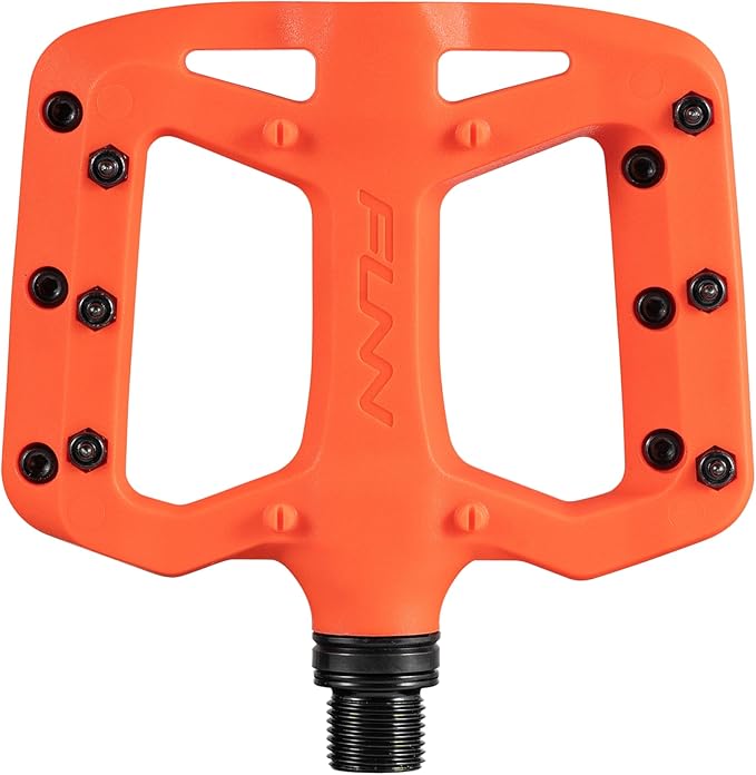 Funn Taipan S Glass Fiber Reinforced Thermoplastic Bike Pedals with 9/16-inch CrMo Axles for MTB/BMX/Urban/Gravel Riding, Suitable for Youth, Kids and Young Riders